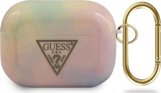Guess Etui ochronne GUACAPTPUMCGG01 Tie&Dye Collection do AirPods Pro różowe
