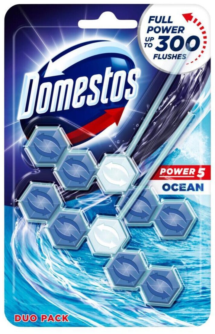 Domestos Power 5 Kostka WC Duo Zawieszka Ocean