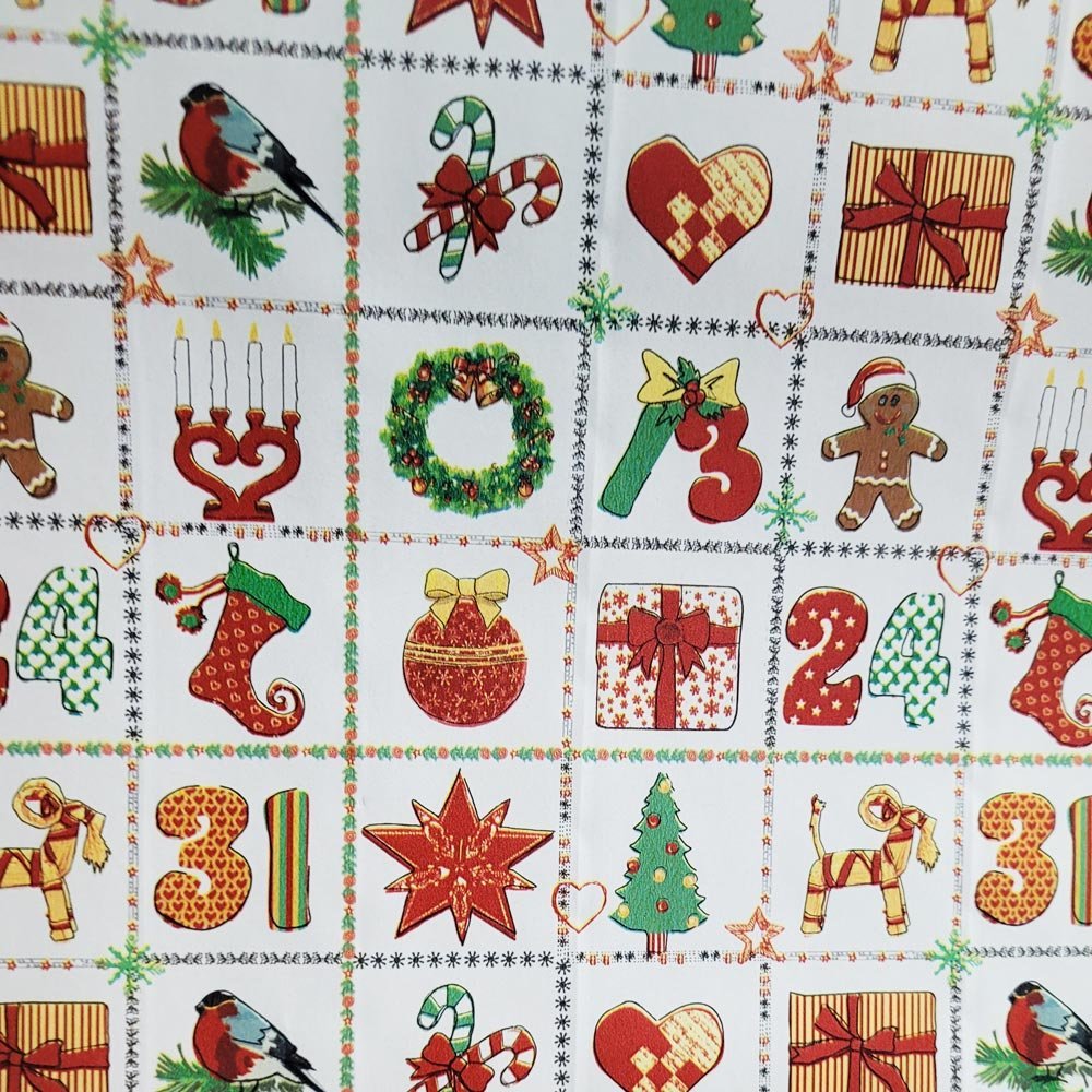 Fastima Papier świąteczny bombki do prezentów 57cmx25m 25m75