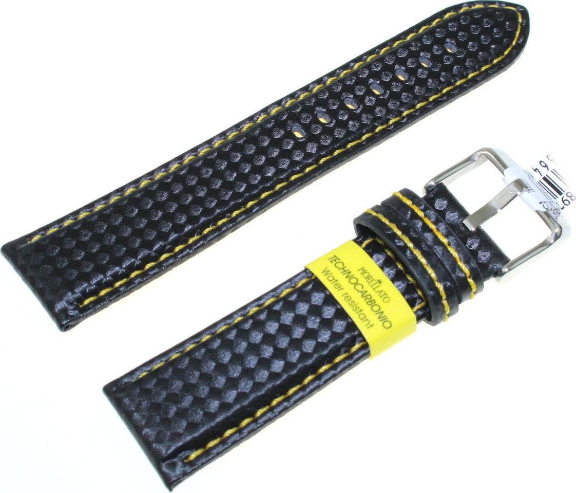 Morellato Karbonowy wodoodporny pasek do zegarka 22 mm Morellato A01U3586977897CR22