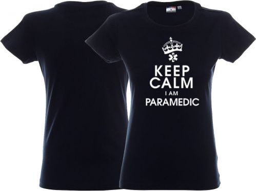 LPP - Promostars Koszulka damska KEEP CALM I AM PARAMEDIC granatowa