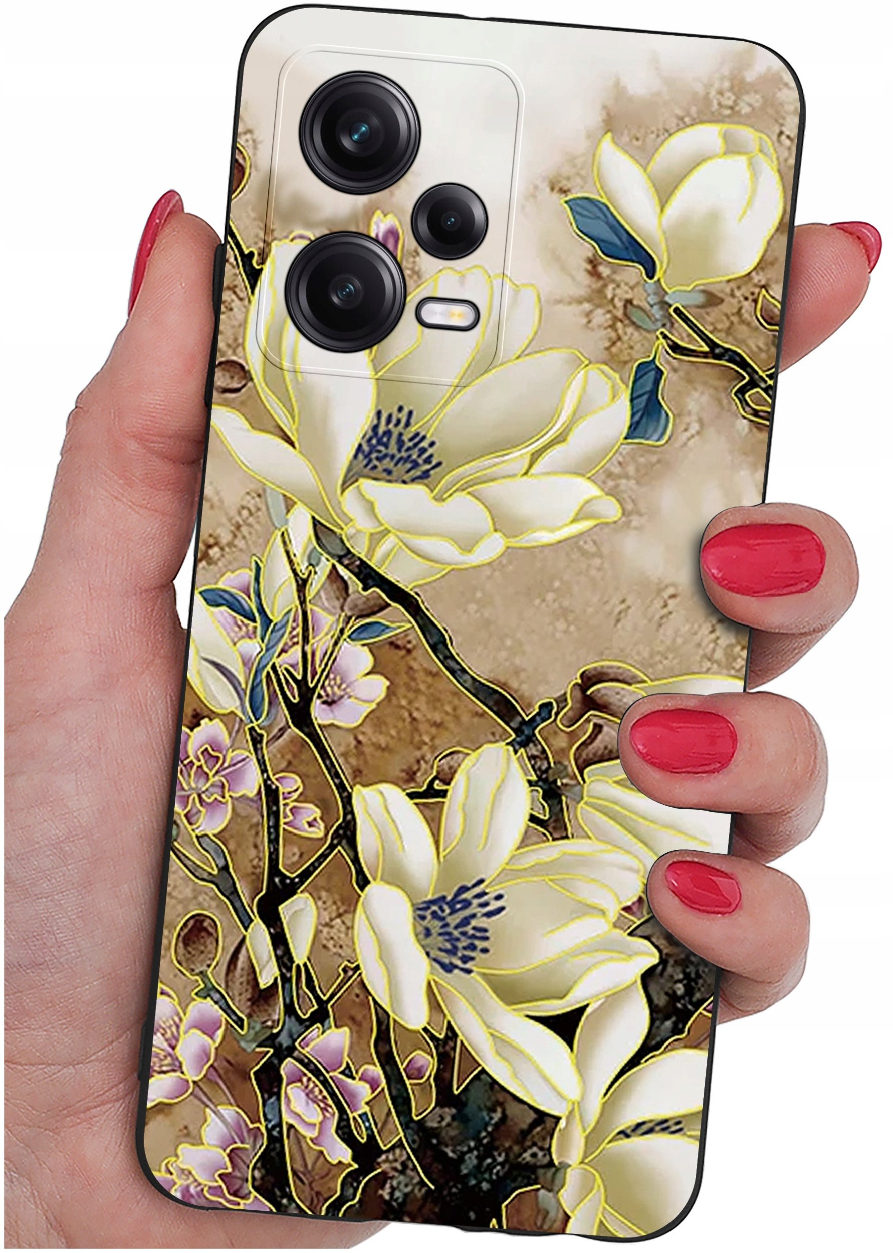 ETUI do Xiaomi Redmi Note 12 5G |Poco X5 5G | WZORY | SILIKONOWE MATT SZKŁO