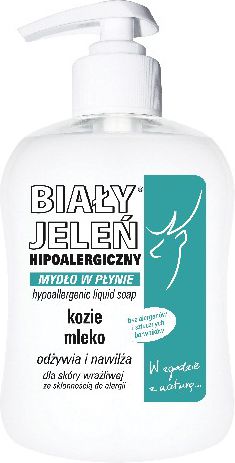 Biały Jeleń Mydło hipoalergiczne w płynie Kozie mleko 300ml
