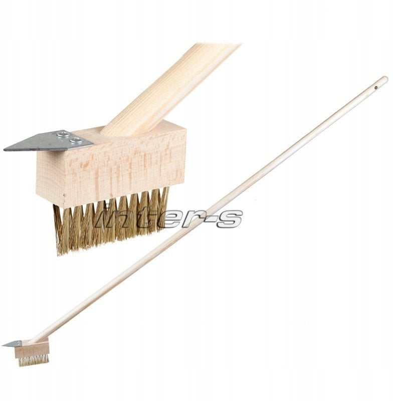 Metalinis šepetys trinkelių tarpams valyti, su kotu Inter-S (050-196)