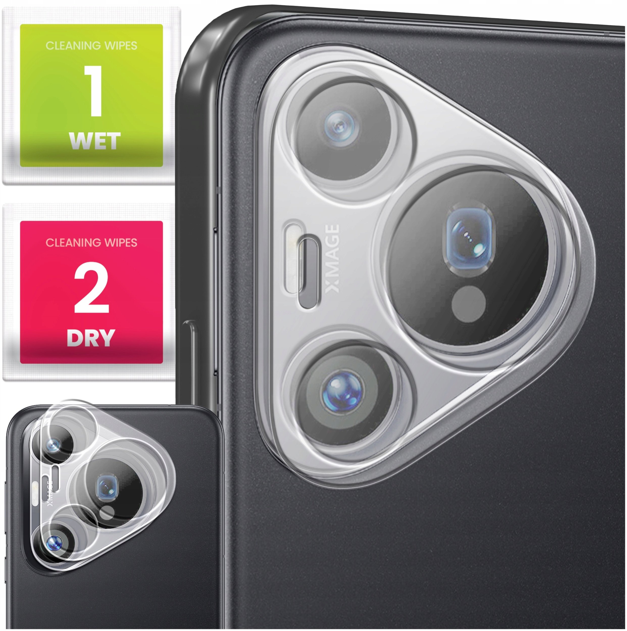 2-PAK Szkło Na Aparat Do Huawei Pura 70 Pro (Hartowane, Ochronne, 9H)