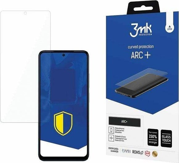 3MK 3MK Folia ARC+ Xiaomi Redmi Note 12s Folia Fullscreen
