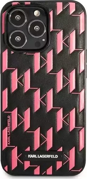 Karl Lagerfeld KLHCP13LMNMP1P iPhone 13 Pro / 13 6,1" hardcase różowy/pink Monogram Plaque
