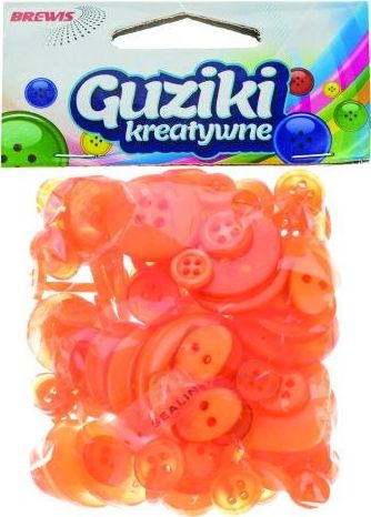 BREWIS Guziki 40 g GU 2 - pomarańczowy Brewis