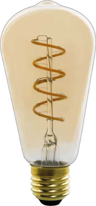 Globo Bursztynowa żarówka E27 4W ciepła Globo LED 11405F