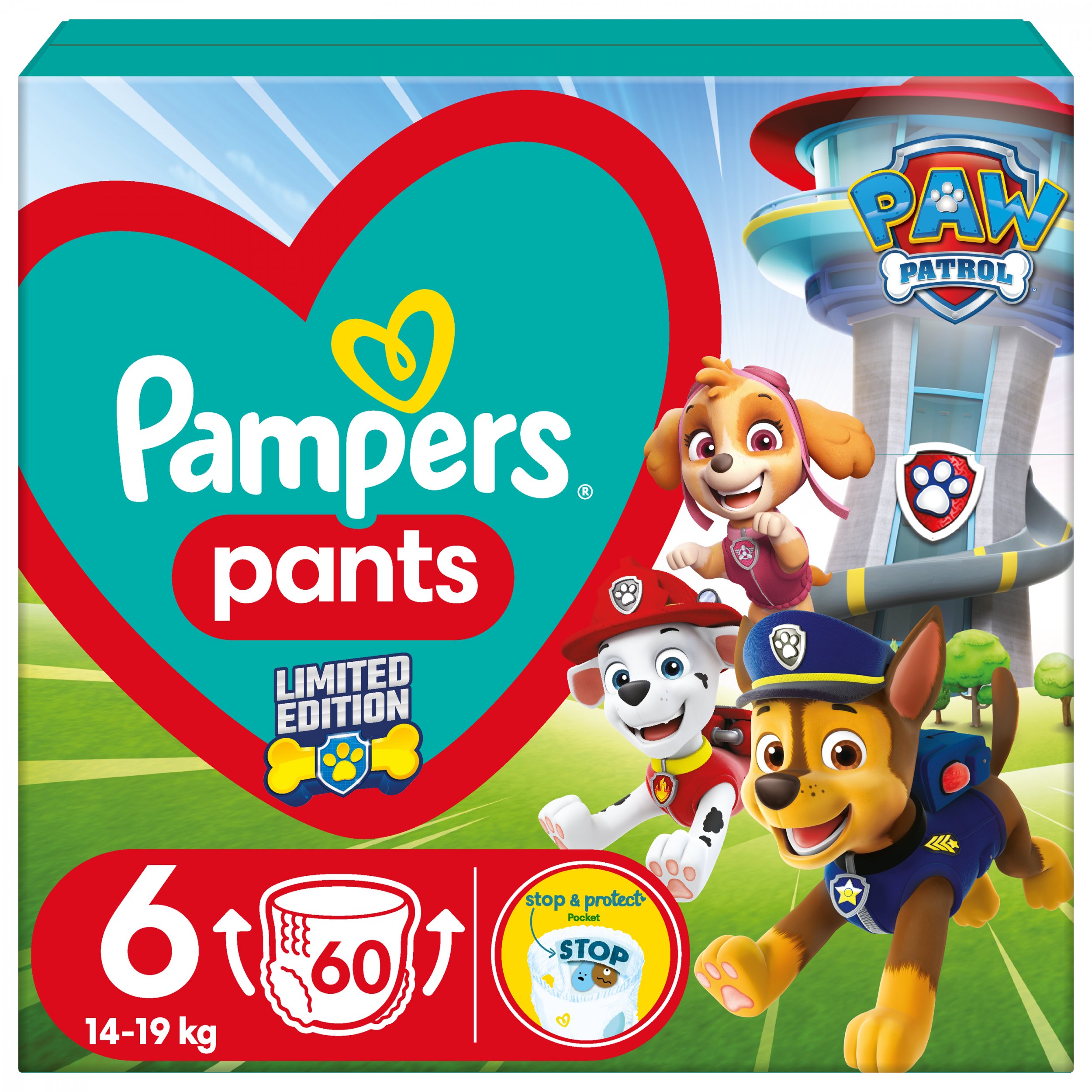 Pampers Pieluchy Baby-Dry 6, 14-19 kg, 60 szt.