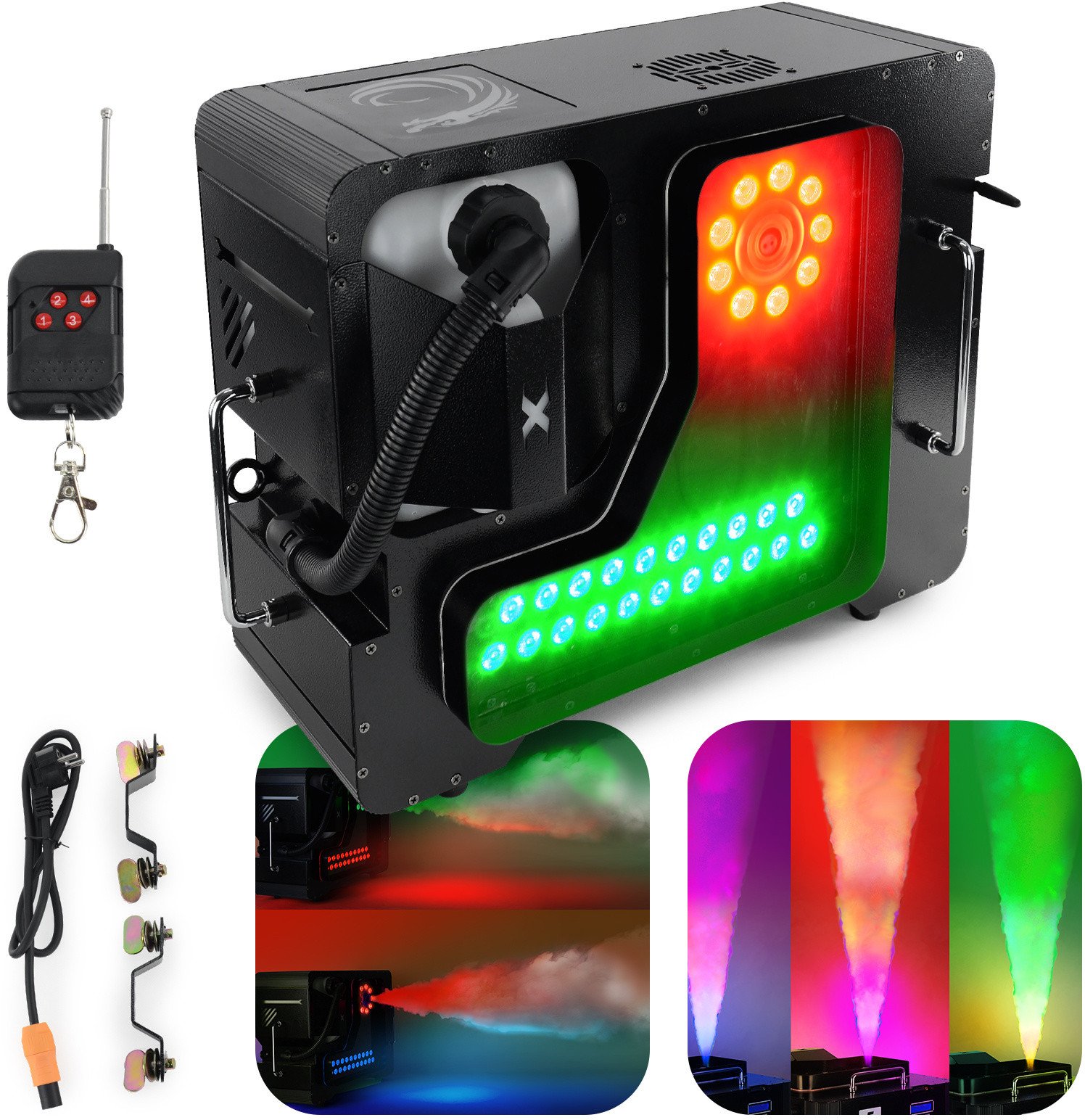 Wytwornica dymu pionowego i poziomego 3000W ARES 3000LED Firefog one size