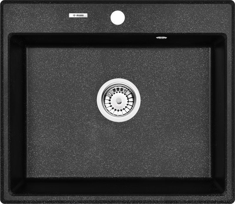 Zlewozmywak Deante 1-komorowy bez ociekacza Andante 60 x 52 cm granitowy (ZQN_2103)