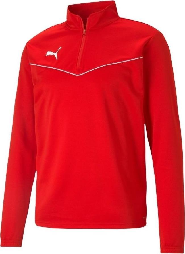 Puma Bluza męska Puma teamRISE 1 4 Zip Top czerwona 657394 01 XL
