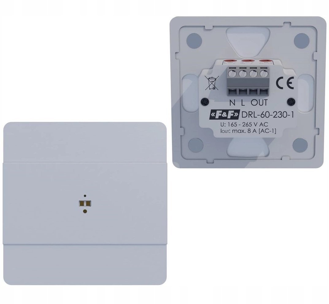 Laserowy czujnik odległości, biały DRL-60-230-1
