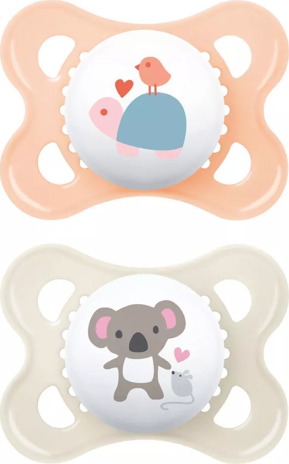 MAM 831225 Smoczek Original 2-6 Better Together Dziewczynka A2szt