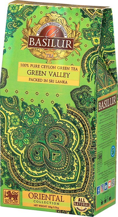 Basilur Herbata zielona liść Basilur Green Valley 100g