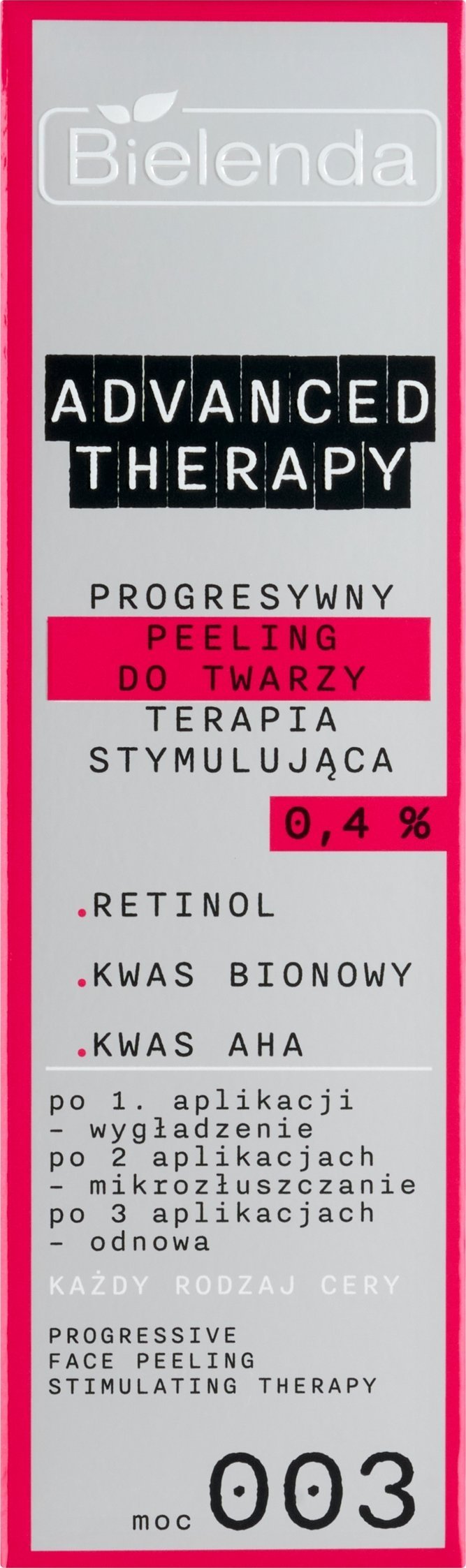 BIELENDA_Advance Therapy peeling do twarzy progresywny, terapia stymulująca 30ml
