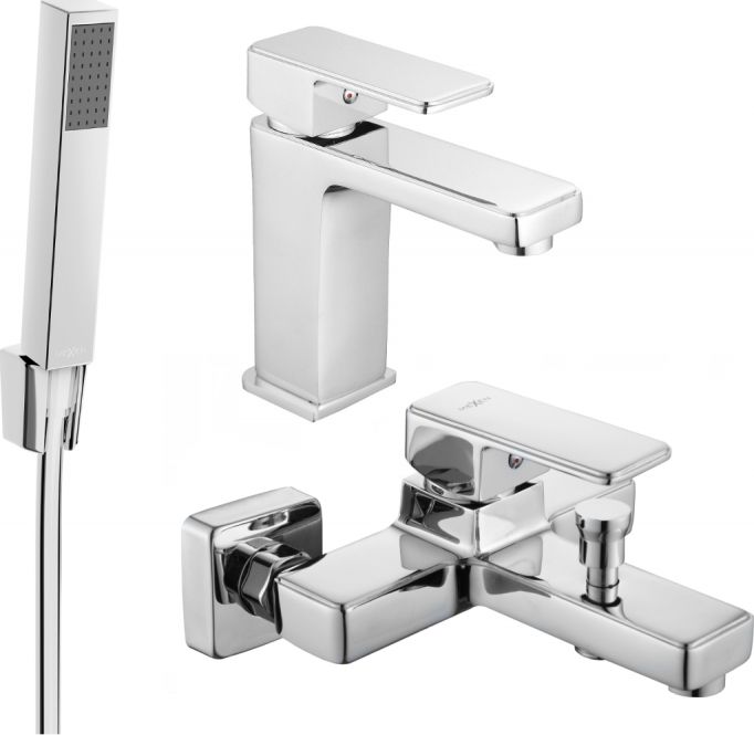 Mexen Mexen Cetus R77 zestaw wannowy, chrom - 744303R77-00