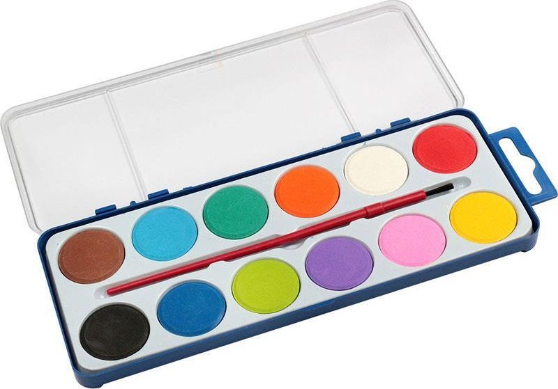 Titanum Farby Akwarelowe 12 kolorów 28mm krążki FunJoy