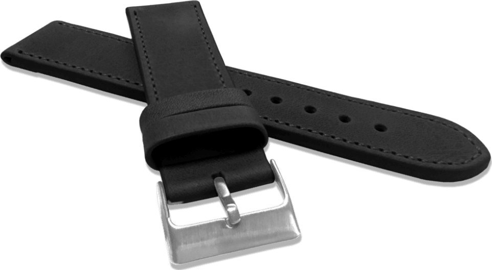 Lavvu LAVVU Czarny szyty pasek SPORT z luksusowej skóry Top Grain - 22