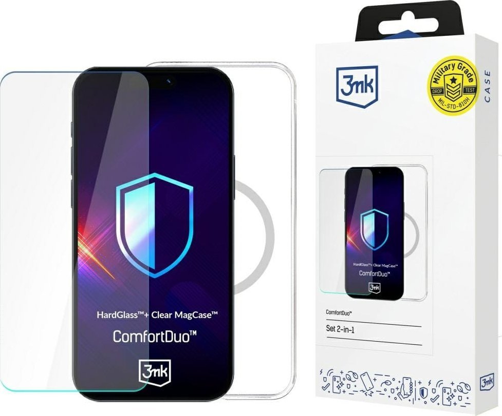 3MK Etui ComfortDuo Clear MagCase do Samsung Galaxy S25 Ultra