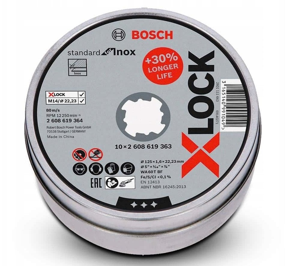 TARCZA DO CIĘCIA X-LOCK Standard Inox