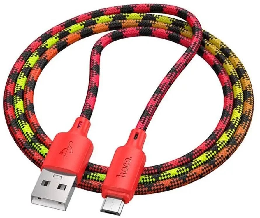 Kabel USB Hoco USB-A - microUSB 1 m Czerwony