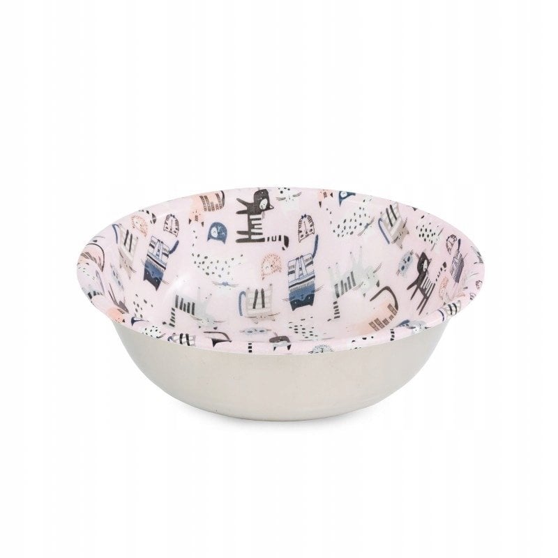 Barry King Miska dla kota ze stali nierdzewnej emaliowana wzór COLORFUL KITTENS 350ml