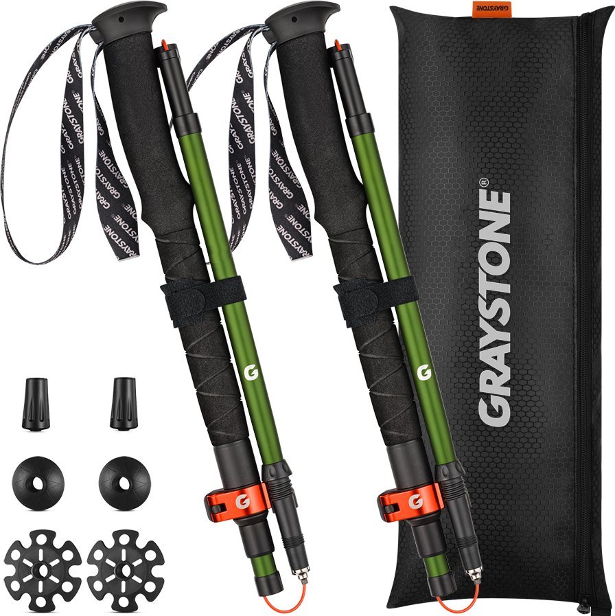 Kije trekkingowe Graystone GTF2 Green