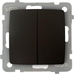 Ospel Łącznik świecznikowy Karo podwójny czekoladowy metalik (ŁP-2S/m/40)