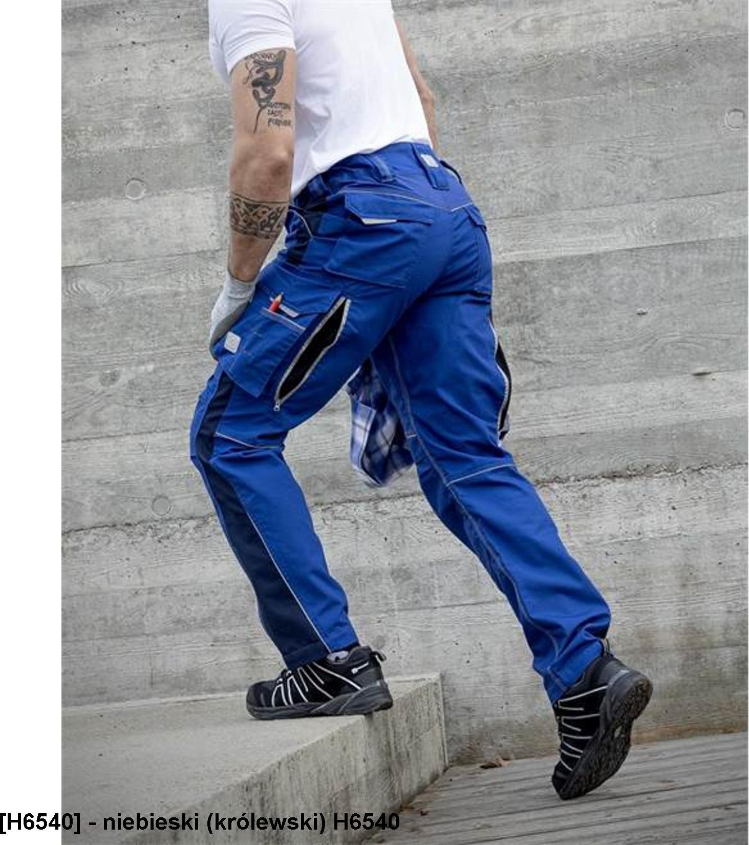 Ardon ARDON URBAN+ - spodnie do pasa 65 % poliester, 35 % bawełna, canvas, ok. 270 g/m2 Tabiflex - stretch, 11 - niebieski (królewski) H6540 66