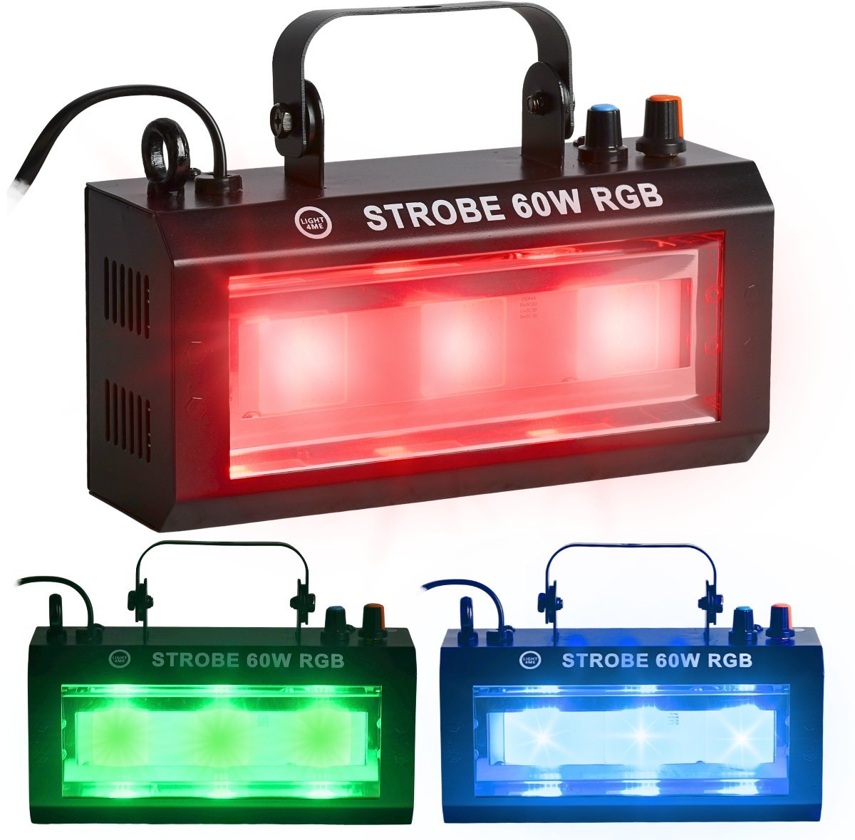 LIGHT4ME STROBE 60W RGB efekt oświetleniowy stroboskop sceniczny 3x20W COB LED