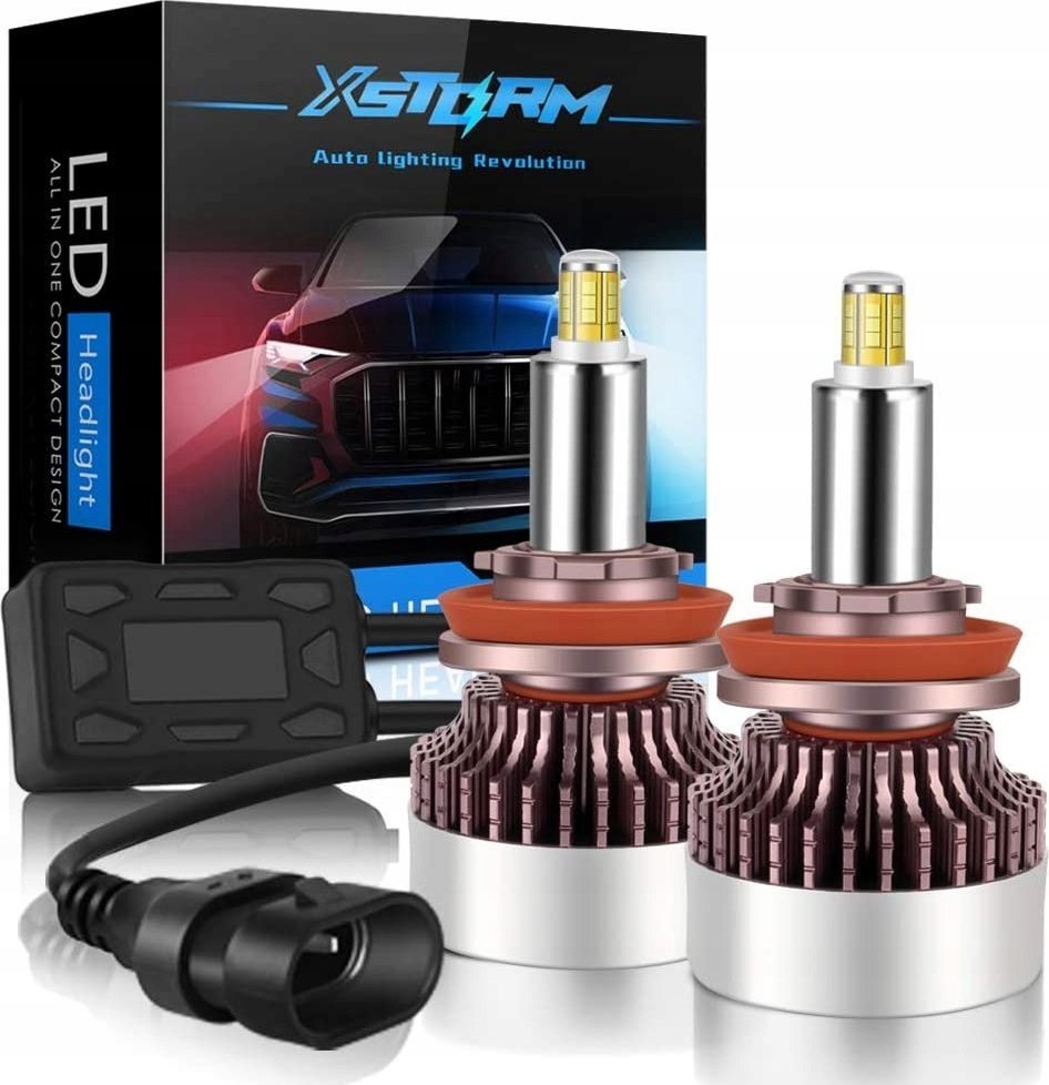 SKLEPLEDY ŻARÓWKI XSTORM LED H11 160W 360 25000LM MOCNE CAN