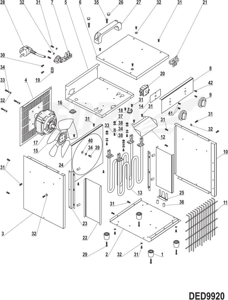 Dedra Przewód zasilajacy