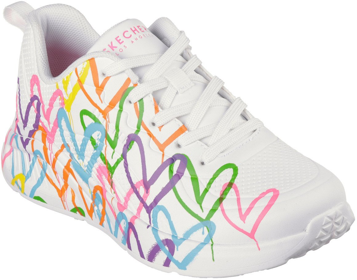 Skechers Sneakersy damskie JGoldcrown: Uno Lite - Heart of Hearts 177977 WMLT 36
