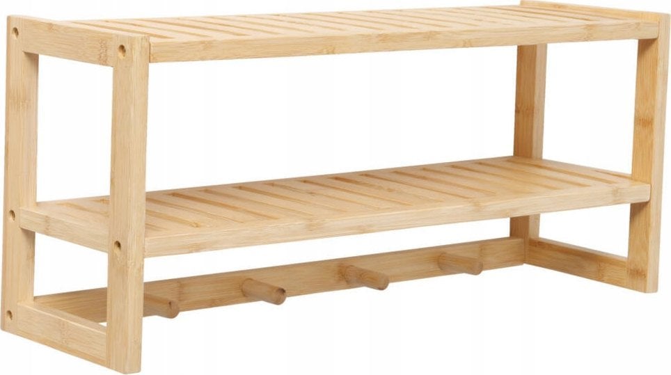 Boltze Półka z wieszakiem do przedpokoju BALDO, bambus