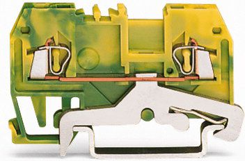 Wago Złączka szynowa PE 2-przewodowa 1,5mm2 żółto-zielona (279-907)