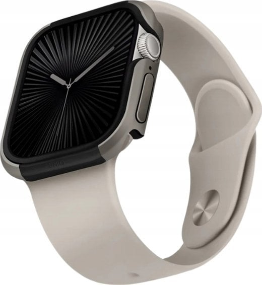 UNIQ Valencia case Apple Watch Series 46mm titanium silver