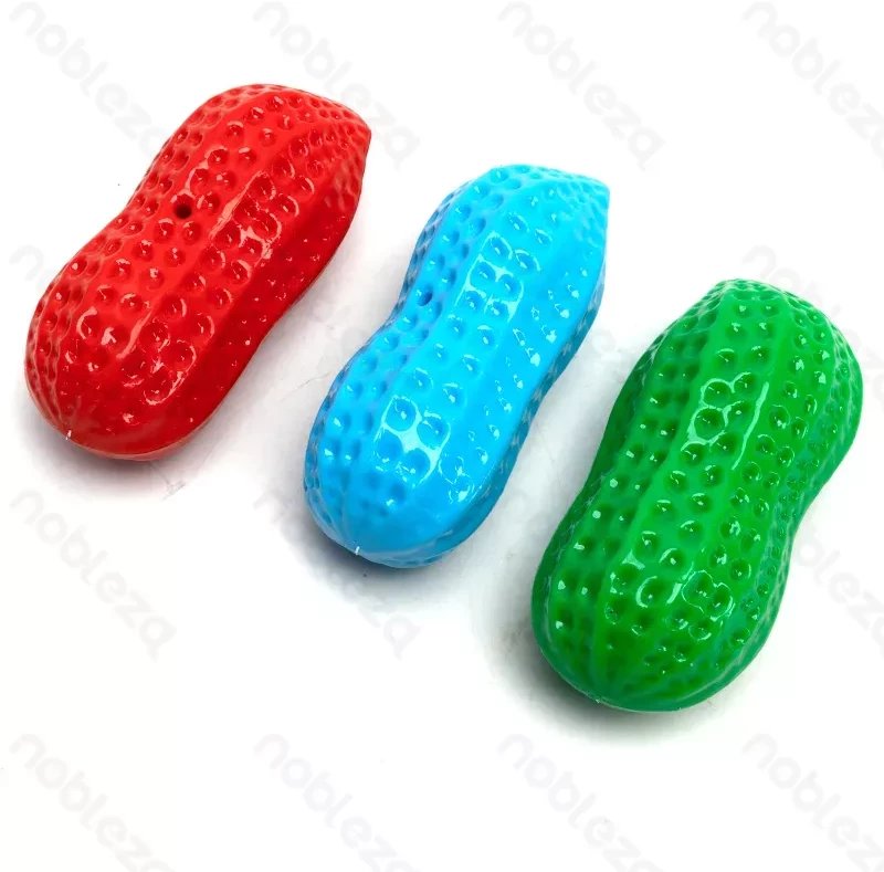 Orzeszek ziemny 12.5x6x4.8cm gumowa zabawka dla psa gryzak z dźwiękiem