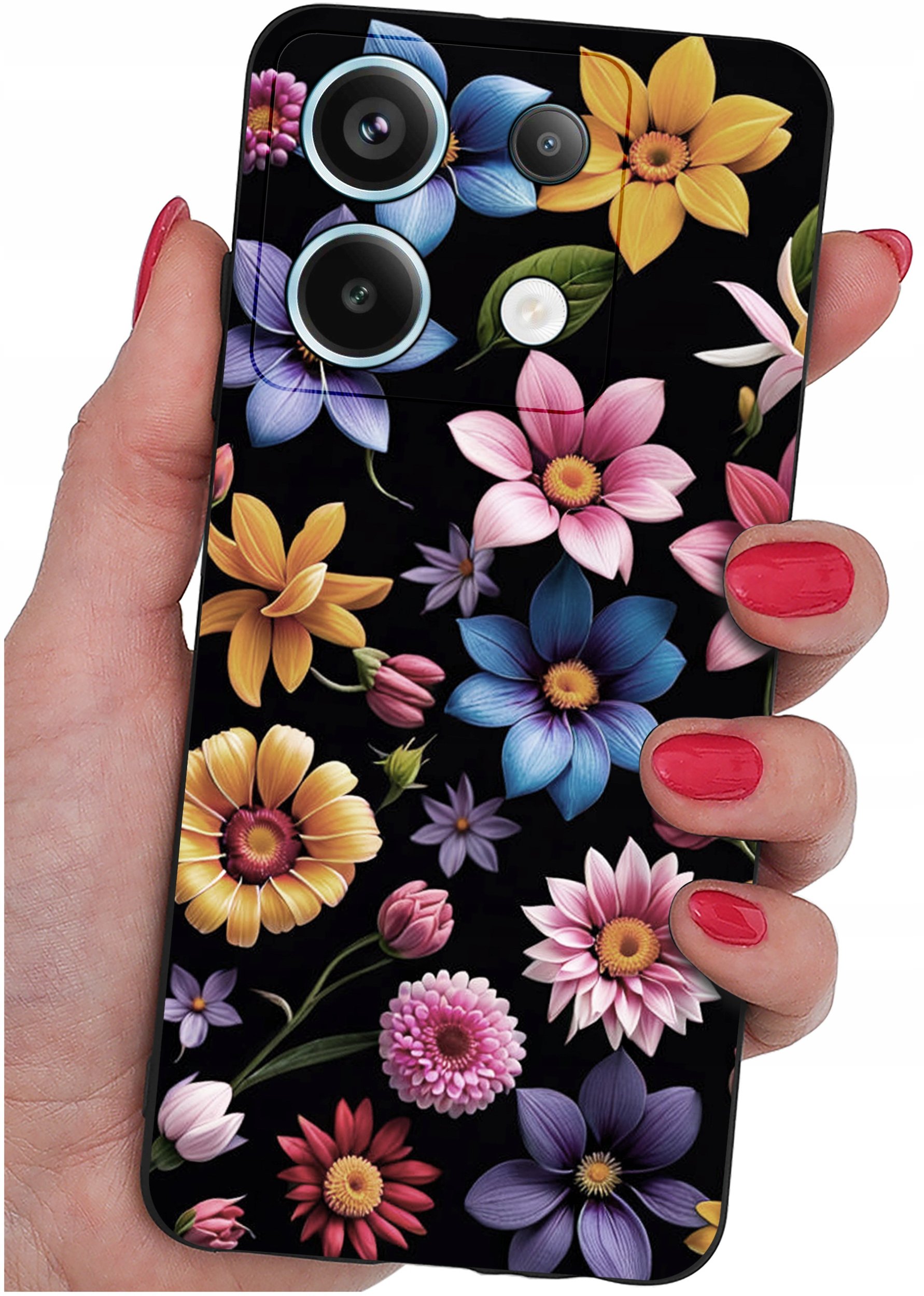 ETUI do Xiaomi Redmi Note 13 Pro 5G WZORY |SILIKONOWE MATT CASE +SZKŁO 9H