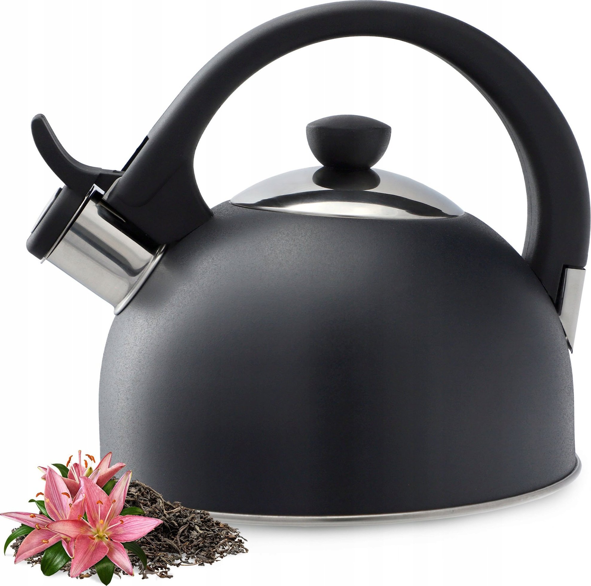 Kadax Czajnik Na Gaz Indukcja Z Gwizdkiem Stalowy 1,7L