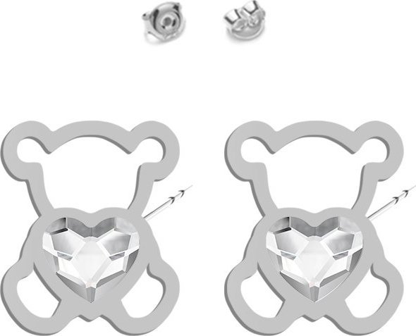 Radziszewska Jewellery Kolczyki Srebrne Miś