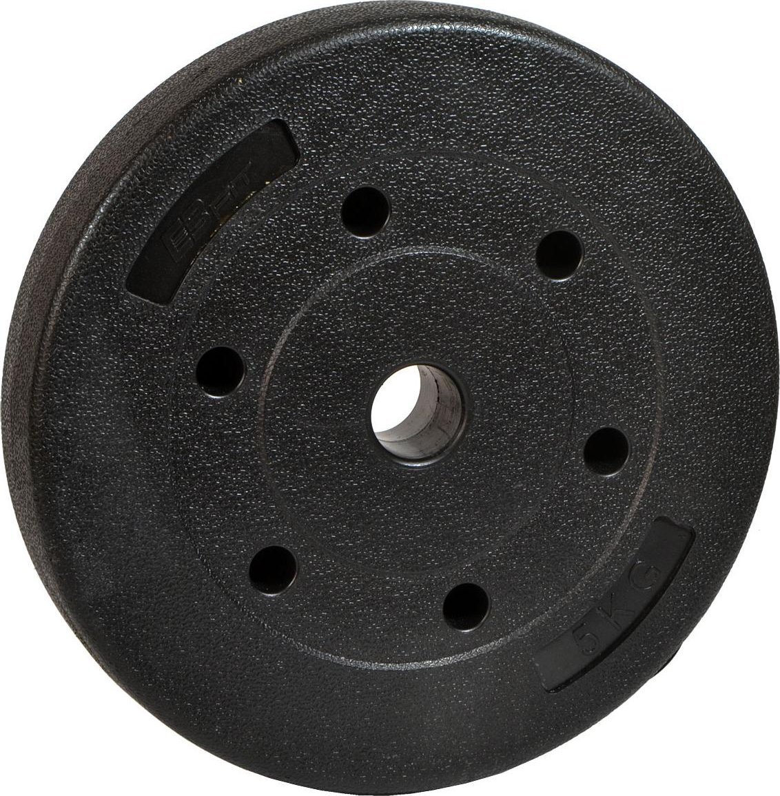 Eb Fit obciążenie betonowe 5 kg FI30 kolor czarny