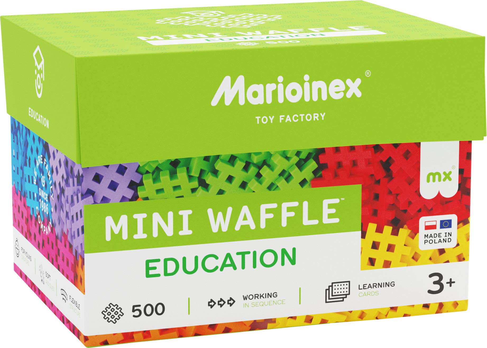 Marioinex Mini waffle 500 elemntów Edukacja
