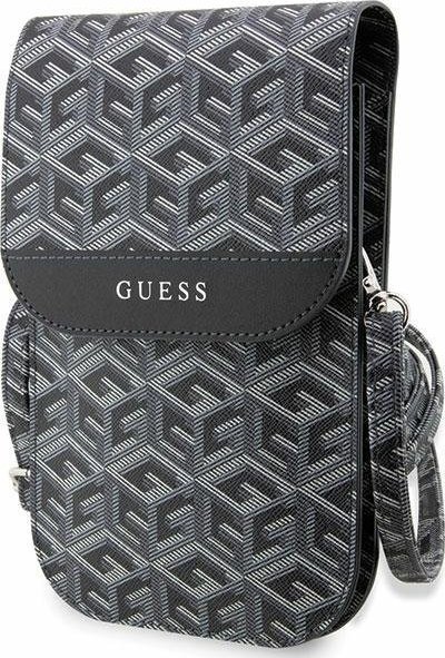 Guess Guess GCube Stripe Phone Bag - Torba z przegrodą na smartfona (czarny)
