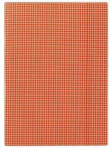 Donau Teczka z gumkÄ… A4 w kratkÄ™ pomaraĹ„czowa
