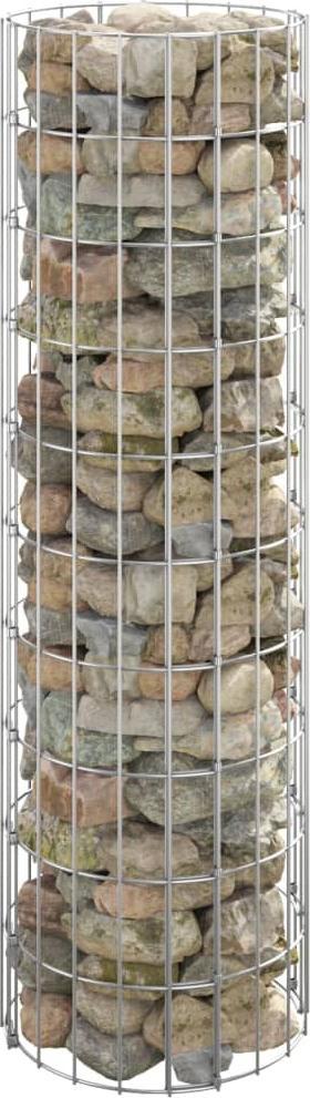 vidaXL vidaXL Okrągła donica gabionowa, podniesiona, stal, 30x100 cm