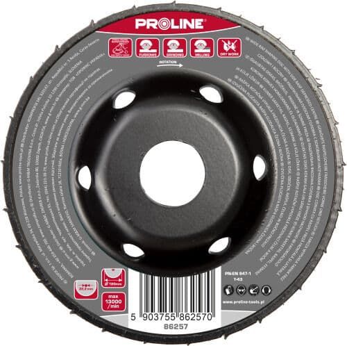 Profix TARCZA WYPUKŁ.TARNIK GRUBE ZĘBY FREZ CZOŁ.BOCZ.120MM PROLINE