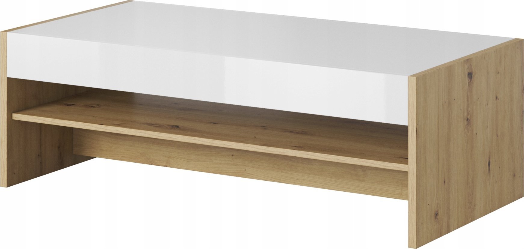 Vivaldi Meble GOBI ŁAWA GB 09 DĄB ARTISAN/BIAŁY POŁYSK