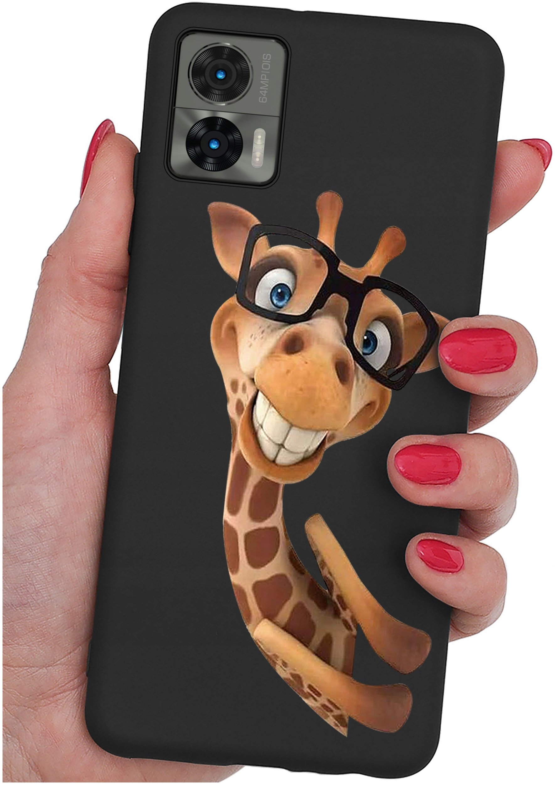 Etui do Motorola Moto Edge 30 Neo WZORY |SILIKONOWE MATT CASE + SZKŁO 9H